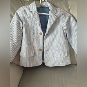 First Impressions Light Blue Striped Kids Blazer